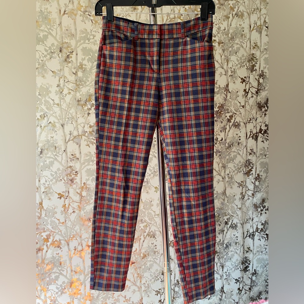 Express - Multicolor Plaid Chinos